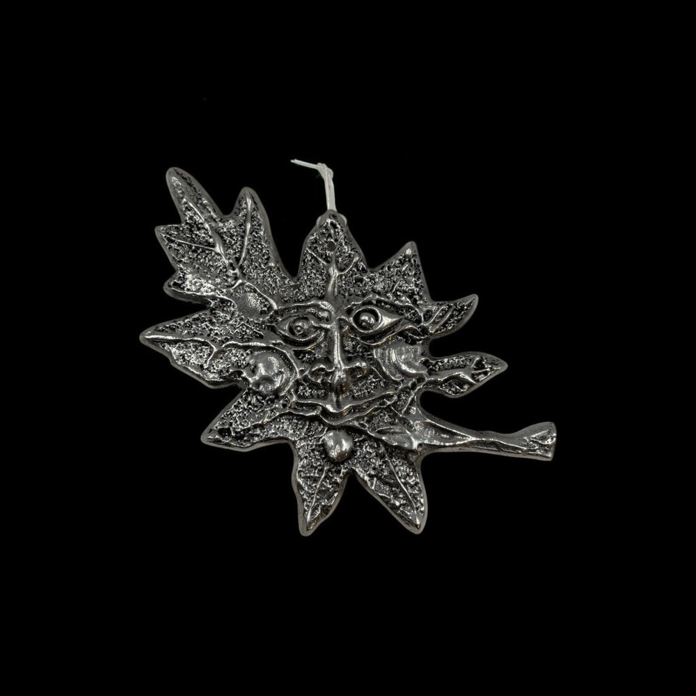 Don Drumm Green Man Motif Oak Leaf Wall Hanging